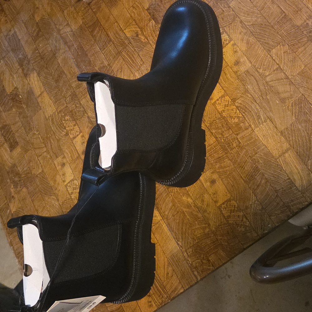 a new day Black Ankle Boots